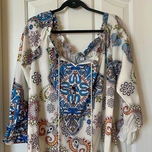Cute Patterned boho blouse